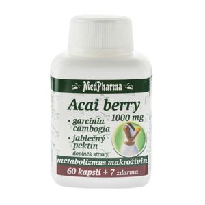 MedPharma Acai berry 1000 mg + garcinia cambogia + jablečný Pektin 67 kapslí