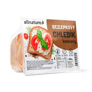 Allnature Bezlepkový chlebík rascový 350 g