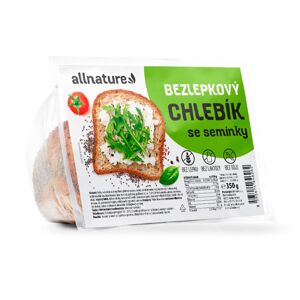 Allnature Bezlepkový chlebík so semienkami 350 g
