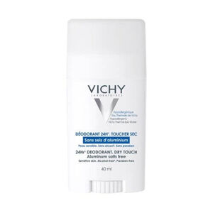 Vichy Tuhý dezodorant 24 h proti poteniu bez hliníkových solí (Deodorante Stick 24H) 40 ml