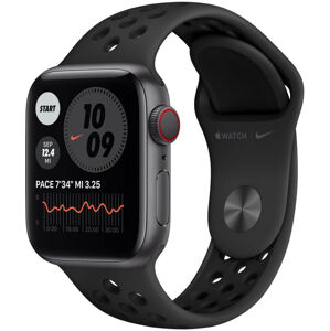 Apple Apple Watch Nike Series 6 GPS + Cellular, 40mm Space Grey Aluminium Case with Anthracite/Black Nike Sport Band - Regular