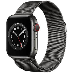 Apple Apple Watch Series 6 GPS + Cellular, 40mm Graphite Stainless Steel Case with Graphite Milanese Loop