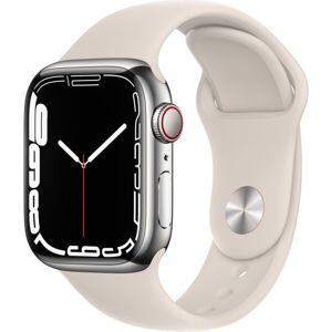 Apple Apple Watch Series 7 GPS + Cellular 45mm Silver Steel, Starlight Sport