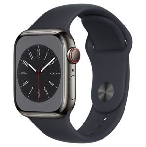 Apple Apple Watch Series 8 GPS + Cellular 45mm Graphite Steel, Midnight Sport