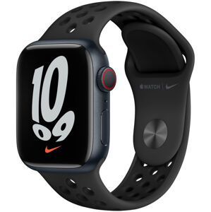 Apple Apple Watch Series Nike 7 GPS + Cellular 45mm Midnight Anthracite, Black Nike Sport Band
