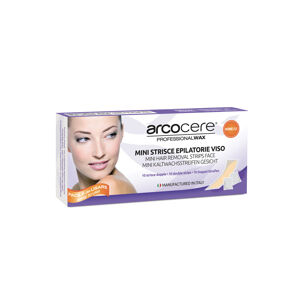 Arcocere Voskové epilačné prúžky na tvár (Hair-Removing Strips) 10 ks