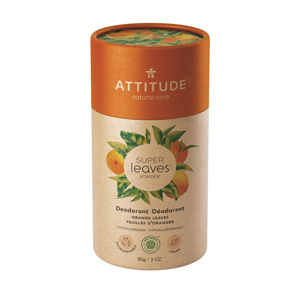 Attitude Prírodné tuhý deodorant Super Leaves - pomarančové listy 85 g