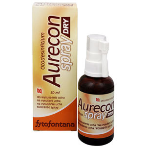 Fytofontana Aurecon dry spray na vysušenie ucha 50 ml -ZĽAVA KRÁTKA EXPIRÁCIA 9.4.2022