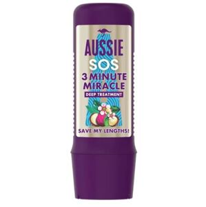 Aussie Hĺbkový balzam pre dlhé a poškodené vlasy SOS Save My Lengths! 3 Minute Miracle (Deep Treatment) 225 ml
