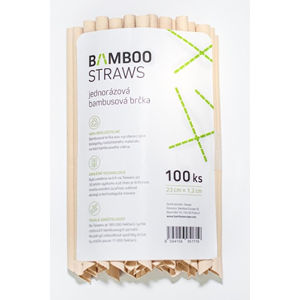 Bamboo Europe Bambusové slamku 12 mm x 23 mm bag 100 ks