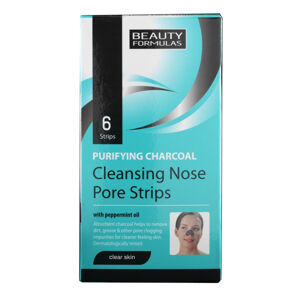 Beauty Formulas Čistiace pásky na nos s aktívnym uhlím Charcoal ( Clean sing Nose Pore Strips) 6 ks