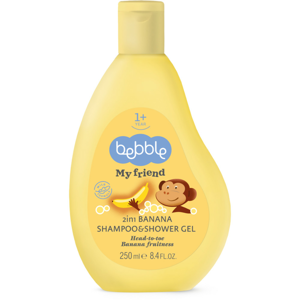 Bebble Detský šampón a sprchový gél 2v1 banán 250 ml