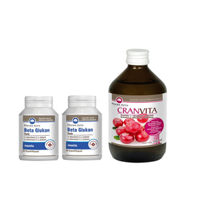 Pharma Activ Beta Glukán Forte 1 + 1 60 tabliet + Cranvita 500 ml