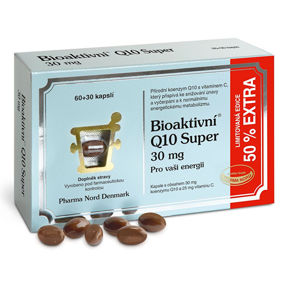 Pharma Nord Bioaktívny Q10 Super 30 mg 60 + 30 pastilek EXTRA