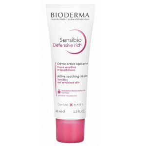 Bioderma Upokojujúci pleťový krém Sensibio Defensive Rich ( Active Soothing Cream) 40 ml