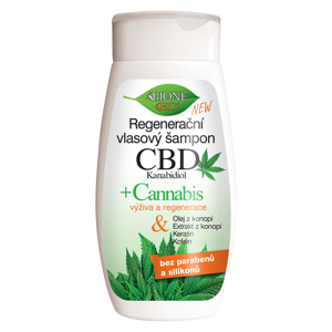Bione Cosmetics Regeneračný výživný šampón CBD Kanabidiol 260 ml