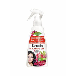 Bione Cosmetics Regeneračný bezoplachový kondicionér na poškodené vlasy Keratin + Ricinový olej 260 ml