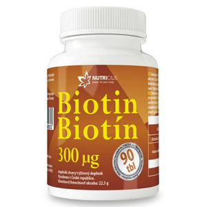 Nutricius Biotín 300 mcg 90 tabliet