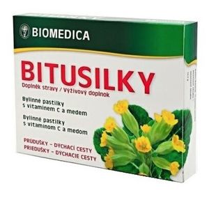 Biomedica Bitusilky pastilky s vit. C a medom 15 + 2 ks