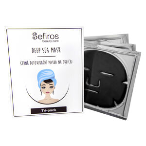 Sefiross Čierna detoxikačná maska na tvár (Deep Sea Mask) 3 ks