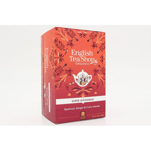English Tea Shop Červená repa, zázvor a listy curry Super Veggie Tea 20 sáčkov -ZĽAVA - poškodená krabička