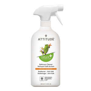 ATTITUDE Nature+ Čistič na kúpelne ATTITUDE s vôňou citrónovej kôry s rozprašovačom 800 ml - ZĽAVA - poškodená etiketa