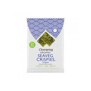 Clearspring Seaveg crispies - Chrumky z morskej riasy Nori solené BIO 8 g