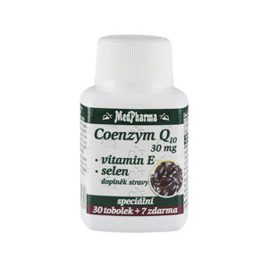MedPharma Coenzym Q10 30 mg + vitamín E + selén 60 tob. + 7 tob. ZD ARMA