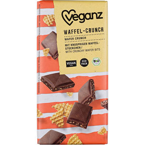 Veganz Čokoláda s chrumkavými vafle, Bio 80 g