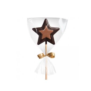 Čokoládovna Janek Čokoládové lízatko horké/mliečne – hviezdička 23 g