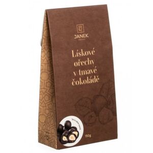 Čokoládovna Janek Lískové ořechy v tmavé čokoládě 150 g