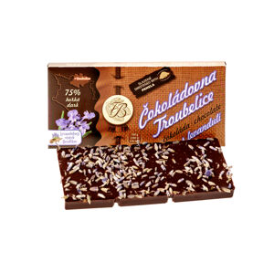 Čokoládovna Troubelice Horká čokoláda s levanduľou 75% 45 g