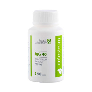 Health&colostrum Colostrum IgG 40 (400 mg) 90 kapsúl -ZĽAVA KRÁTKA EXPIRÁCIA 17.1.2022