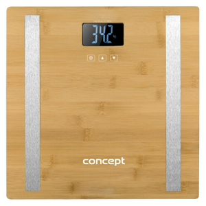 Concept Osobná váha diagnostická 180 kg PERFECT HEALTH, bambusové VO3000