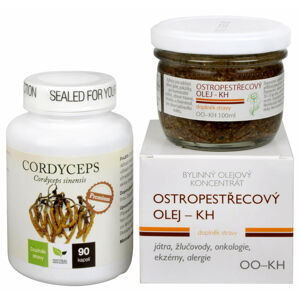 Odporúčaná kombinácia produktov Na Pečeň - Cordyceps Premium + Ostropestřecový olej (kaša)