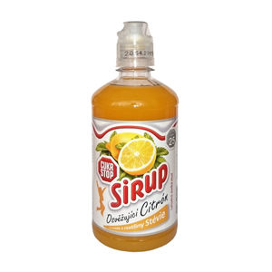 CukrStop Sirup so sladidlami z rastliny stévie - osviežujúci citrón 650 g