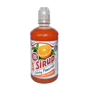 CukrStop Sirup so sladidlami z rastliny stévie - lahodný pomaranč 650 g