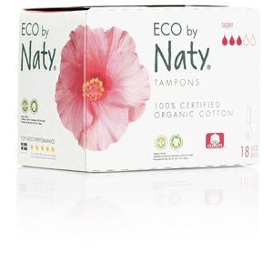 Eco by Naty Dámske ECO tampóny Naty (18 ks) - super
