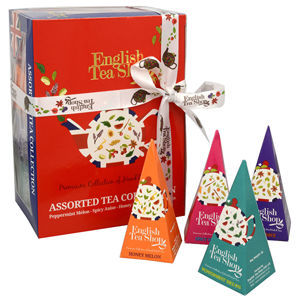 English Tea Shop Darčeková kolekcia 12 pyramídiek Červenomodrý mix 4 príchute