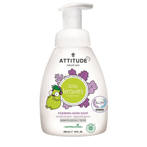 Attitude Detské penivé mydlo na ruky Little Leaves s vôňou vanilky a hrušky 295 ml