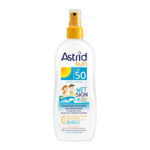 Astrid Detský transparentný sprej na opaľovanie SPF 50 Sun Kids 150 ml