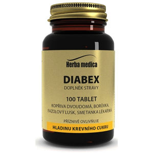 HerbaMedica Diabex 50g - hladina krvného cukru 100 tabliet