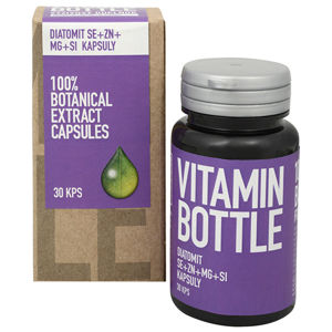 Vitamin Bottle Diatomitu So + Zn + Mg + Si 30 kapsúl -ZĽAVA - bez krabičky, poškodená etiketa