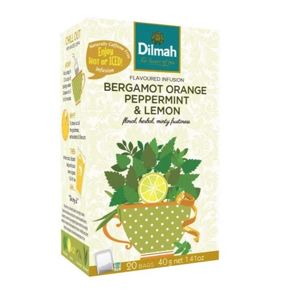 Dilmah Bergamot Orange Peppermint & Lemon 20 x 2 g