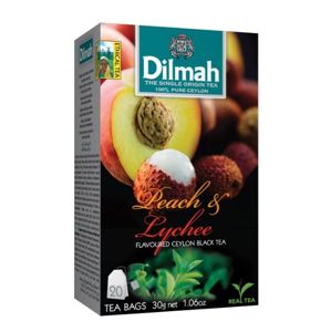 Dilmah Čaj čierny Broskyňa Lychee 20 ks