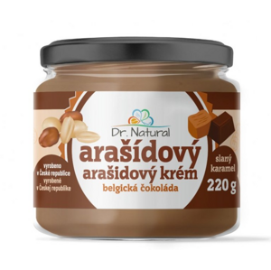 Dr. Natural Arašidový krém belgická čokoláda slaný karamel 220 g