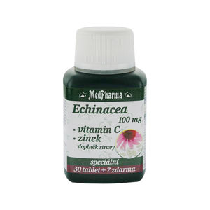 MedPharma Echinacea 100 mg + vitamín C + zinok 30 tbl. + 7 tbl. ZD ARMA