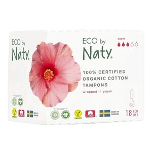 Eco by Naty Dámské tampóny ECO by Naty - super (18 ks)