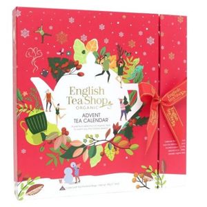 English Tea Shop Adventný kalendár Kniha červená BIO 25 pyramidek
