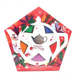 English Tea Shop Darčeková kolekcia s Červeno striebornou hviezdou 16 čajových vrecúšok